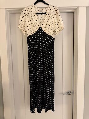 Target Black and White Polka Dot Maxi Dress